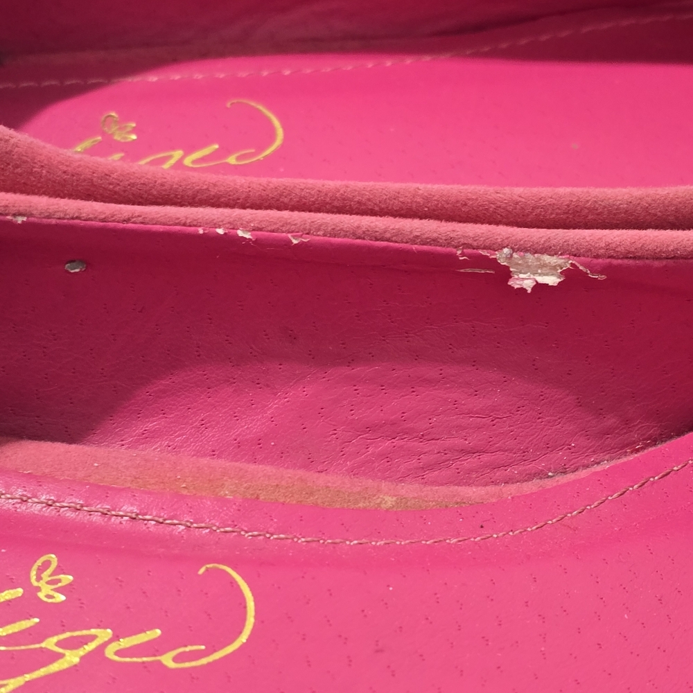 Fuchsia Ballerina Flats Shoes sz 7 - Picture 7 of 12